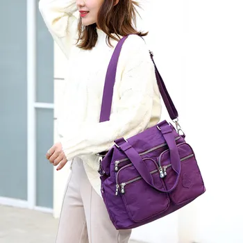 

Women Nylon Shoulder Bag Waterproof Elegant Daily Shopping Shoulder Bag