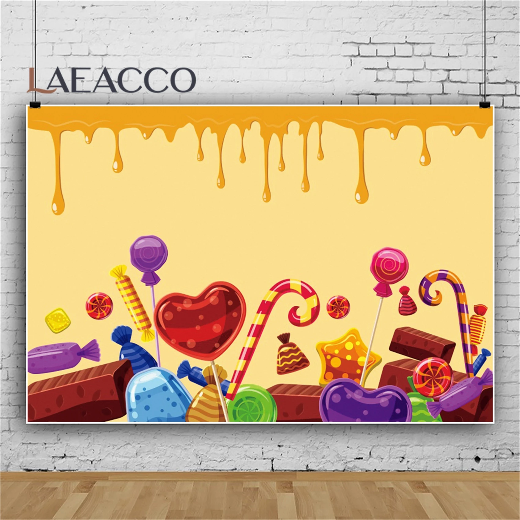 

Фон для фотосъемки Детский День Рождения Торт Мороженое Леденцы леденцы любовь ребенок фотозона фото фон для фотостудии