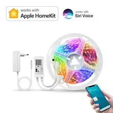 Dohome/Homekit WiFi LED Strip Light Smart RGB Ribbon Tape Voice Control Smart LED Light Lamp House Decoration Lights For Room