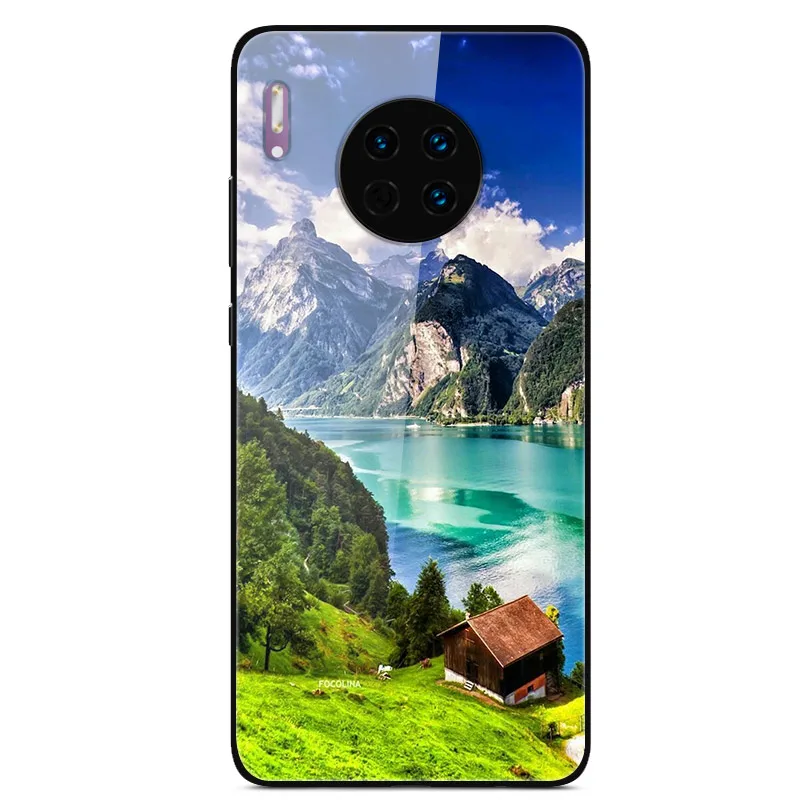 Для huawei mate 30 Pro закаленное стекло чехол жесткий чехол для телефона чехол для huawei mate 30 Lite mate 30 Pro TPU бампер чехлы для huawei mate 30 Pro Lite жесткая задняя панель из поликарбоната Coque