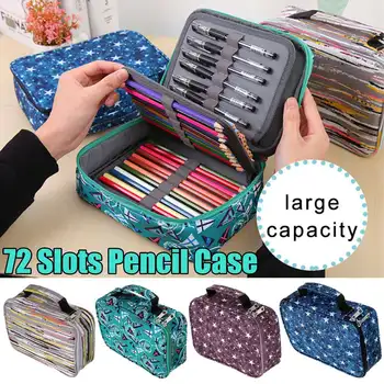 

Multifunction 72 Hole 5 Layer Pencil Case Oxford Cloth Stationery Pouch Large Pencilcase School Stationery Art Painti Supplies