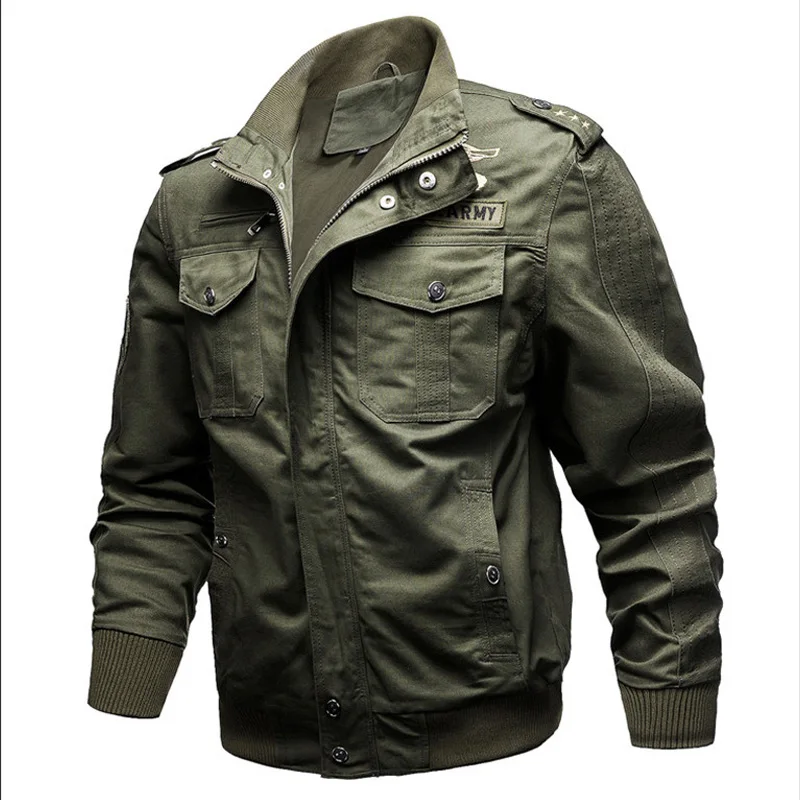 Мужская осенне-зимняя тактическая куртка, Мужская хлопковая повседневная куртка, Мужская военная куртка-бомбер, уличная куртка, новая мужская одежда 6XL размера