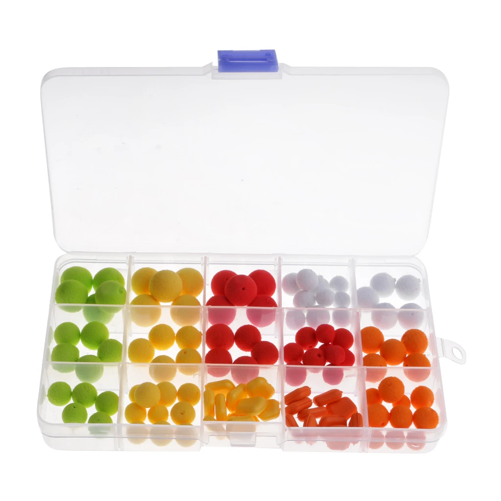 1 Box Smell Carp Fishing Pop Up Bait Boilies Eggs Flavor Floating Ball Fishing Beads Feeder Artificial Carp Lures Hair Rig