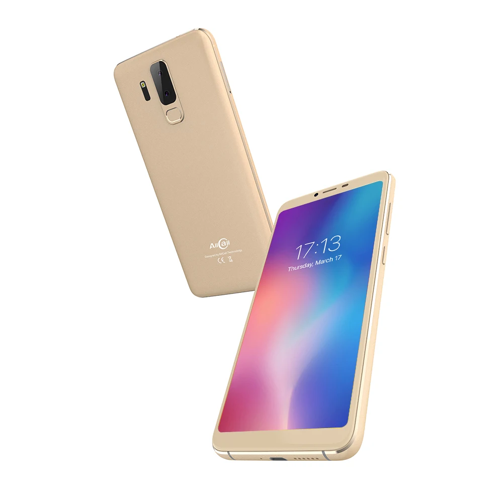 Allcall S5500 5500 мАч 3g смартфон 18:9 5,99 дюймов Android 8,1 четырехъядерный процессор MTK6580M 2 Гб ОЗУ 16 Гб ПЗУ задняя двойная камера мобильный телефон