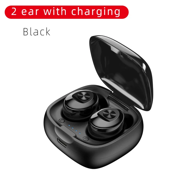 CHAURE TWS 5,0 Bluetooth наушники 3D стерео Беспроводные спортивные наушники-вкладыши с двойным микрофоном мини IPX5 водонепроницаемые - Цвет: 2 ear with charging