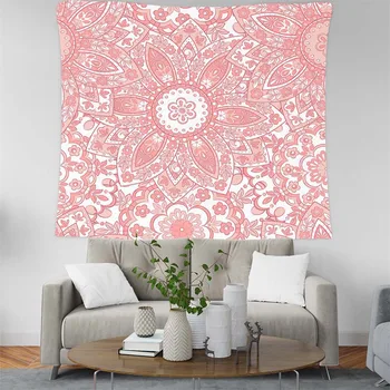 

Colored Geometric Petals Indian Tapestry Bohemian Mandala Wall Hanging Sandy Beach Picnic Throw Towel Rug Blanket Mattress