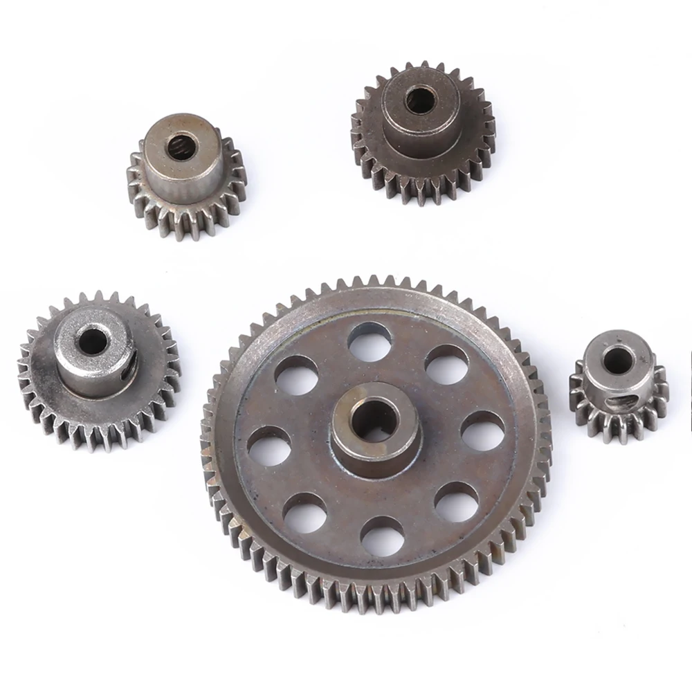 Motor Pinion Grey Main Gear 64T 11181 Unlimited Steel Teeth 21T Truck Metal Diff 1/10 RC Parts 5 Styles HSP RC Tools 11184 motor gear transmission gear