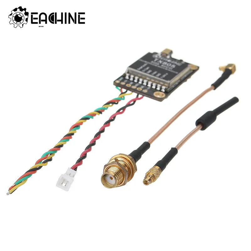 Tanie Eachine TX805 5.8G 40CH 25 200 600 800mW nadajnik fpv VTX wyświetlacz LED obsługa OSD Pitmode Smartaudio