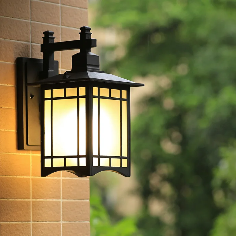 Wall Lamp Waterproof Modern Minimalist Outdoor Courtyard European Style Balcony Lamp Outdoor Chinese Corridor Aisle Lamp