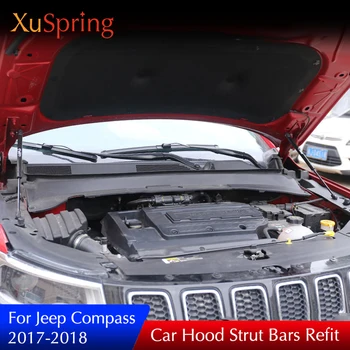 

For Jeep Compass 2016-2020 Front Hood Cover Hydraulic Rod Lift Spring Shock Absorber Support Strut Bars Bracket Car Styling