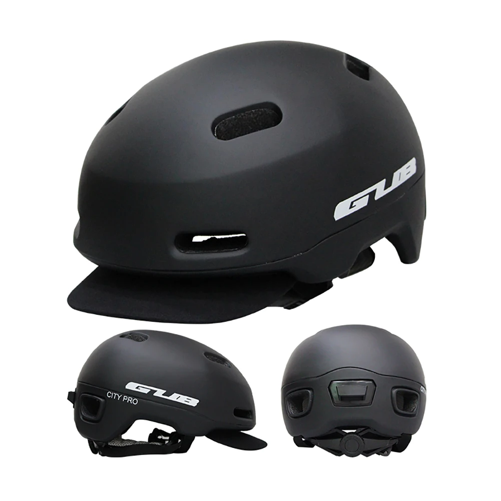 High Quality GUB  Cycling City Bike Urban Helment Folding Bicycle Helmet BMX Skating Fixed Safe Cap Integrally-molded Helmets