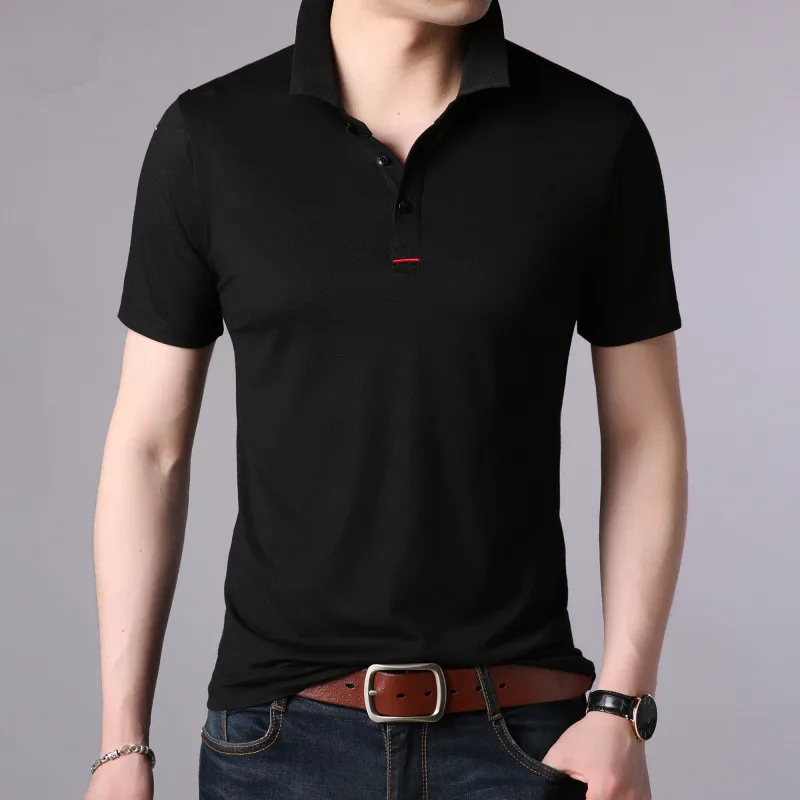 

2020 Slim short-sleeved solid color shirt men's summer new hot-free work clothes youth fashion shirt