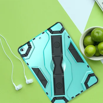 

Safe Kids Armor Case For iPad 9.7 2018 6th Generation with Kids Hand Strap Cover For iPad 9.7 2017 Kickstand Shockproof Case