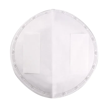 

10pcs Disposable Anti Haze Mouth Cover Replaceable Filter-Slice 3Layers Non-Woven Universal Breathable Filter Face Pad Round