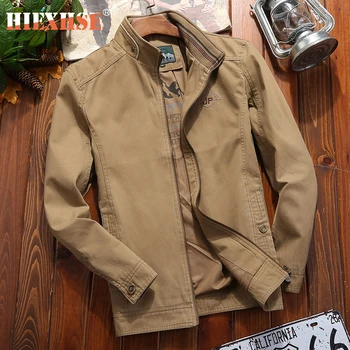 

2020 Military Jacket Men Spring Autumn Cotton Windbreaker Pilot Coat Army Men's Bomber Jackets Cargo Flight Jacket Male Clothes
