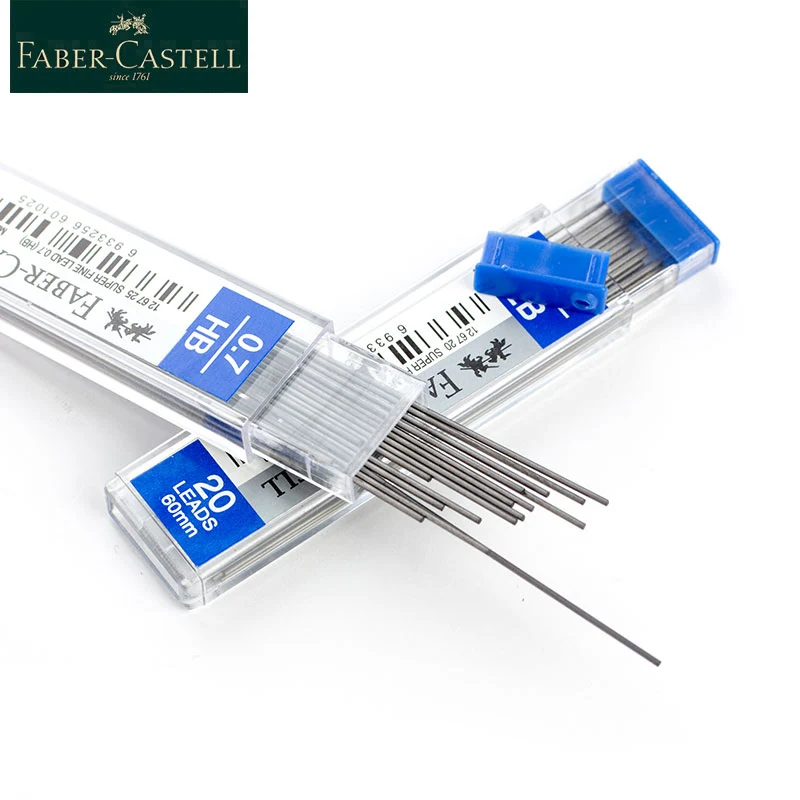 Faber Castell Graphite Lead Mechanical Pencil Refill Automatic Replace Pencil Lead Erasable 0.5/0.7mm HB/2B Promotion 1265 1267 6