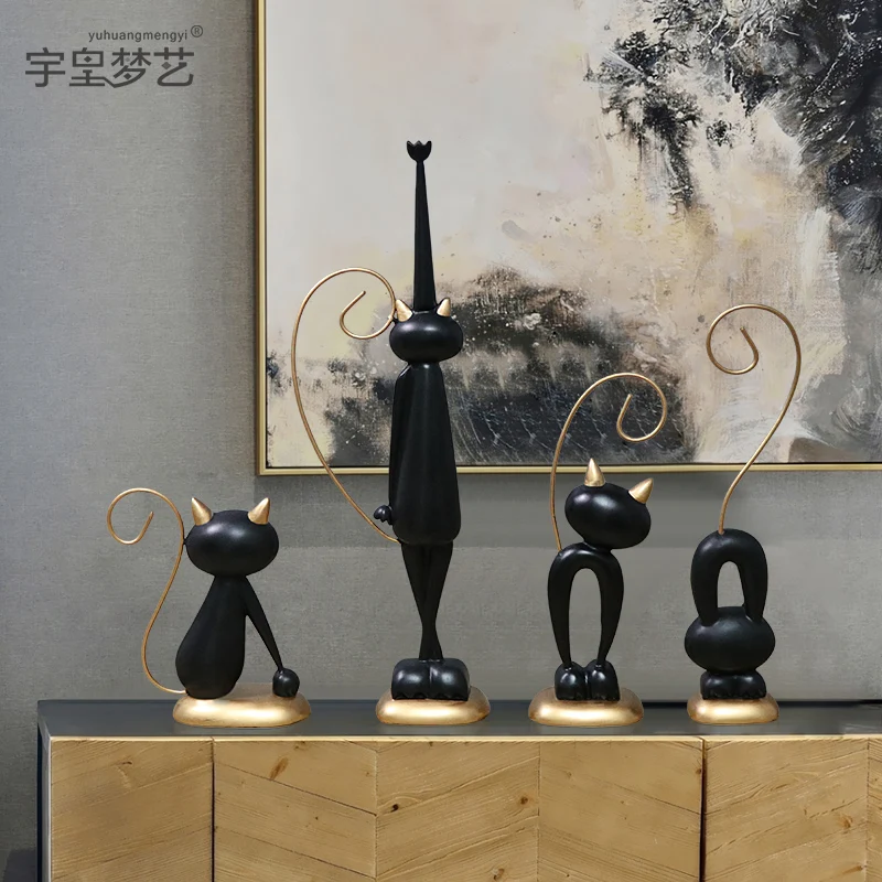 Набор креативных милых украшений kitty простой современный стиль гостиная ТВ шкаф