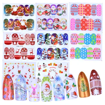 

1 Sheet Christmas Sticker Nail Art Sticker Set Nail Decorations Manicure Water Tips Winter Designs Nail Foils
