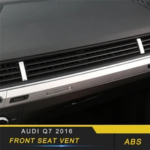 Для Audi Q7 4M автомобильный Стайлинг центральный A/C вентиляционное отверстие крышка отделка рамка наклейка интерьерные аксессуары