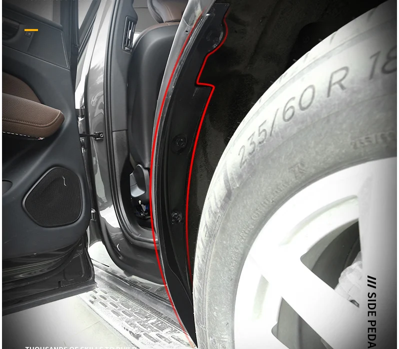 Окрашенное инженерное пластиковое заднее колесо для volvo xc60 брызговики