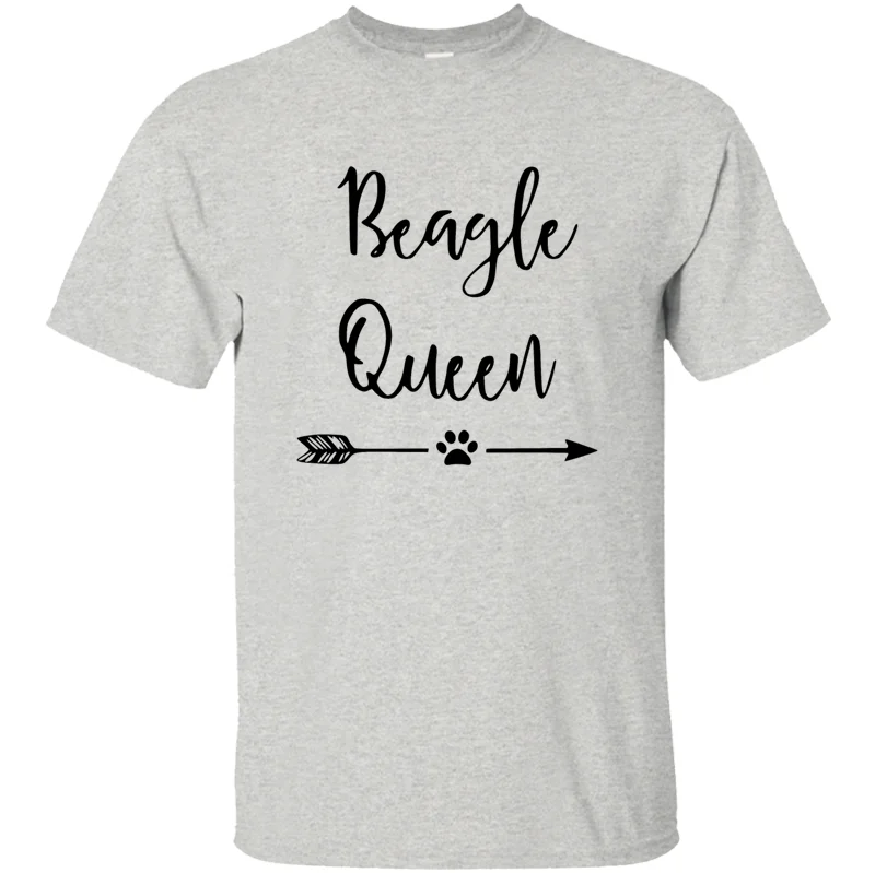 Дизайн Great Beagle queen футболка для мужчин сплошной цвет досуг мужская футболка фитнес слоган хип-хоп - Цвет: Men-Gray