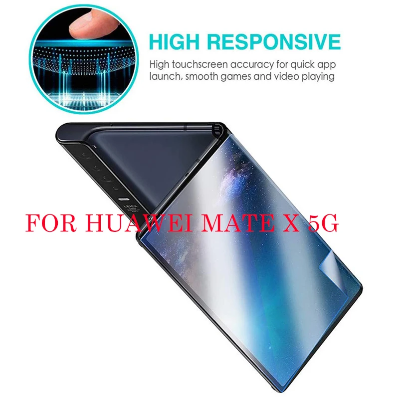 " для huawei mate X 5G Гибкая защитная пленка полное покрытие Ультратонкий Мягкий ТПУ складной экран прозрачный изогнутый протектор