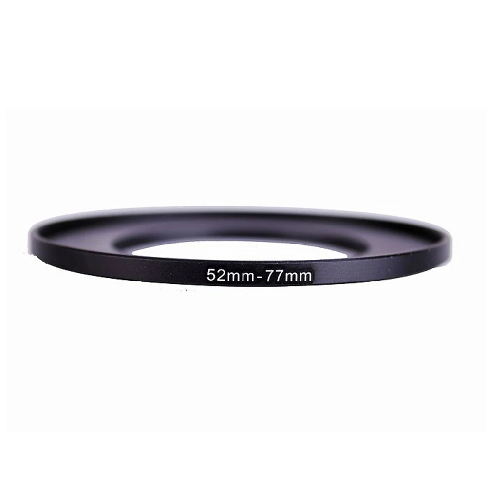 

52mm-77mm 52-77 mm 52 to 77 Step Up Lens Filter Metal Ring Adapter Black