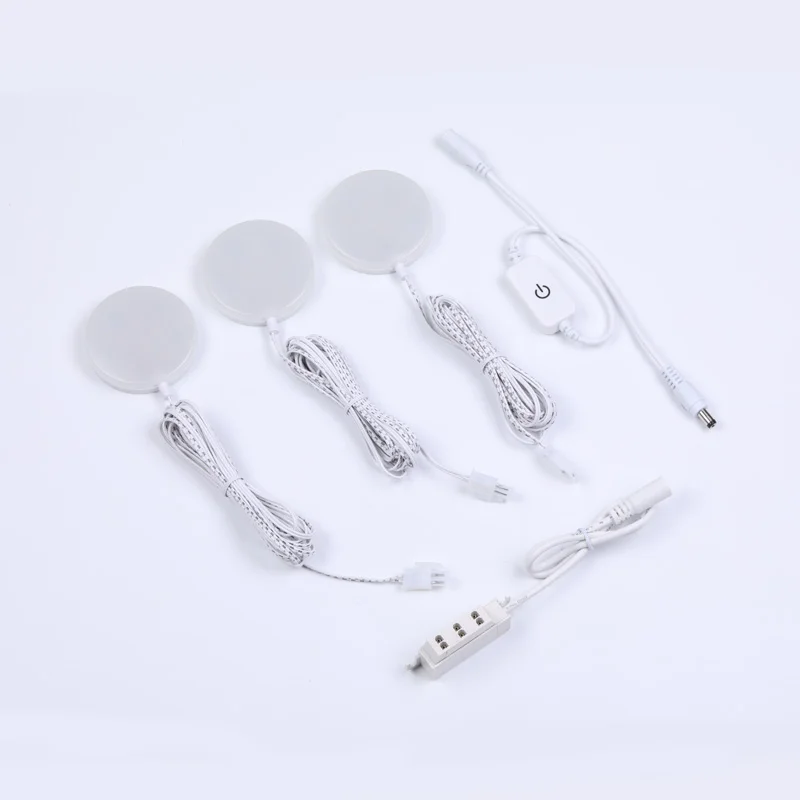 

BEIMU design Under Cabinet Light kitchen Puck Under Counter lights with Wireless touch led dimmer for Shelf Furniture Lighting
