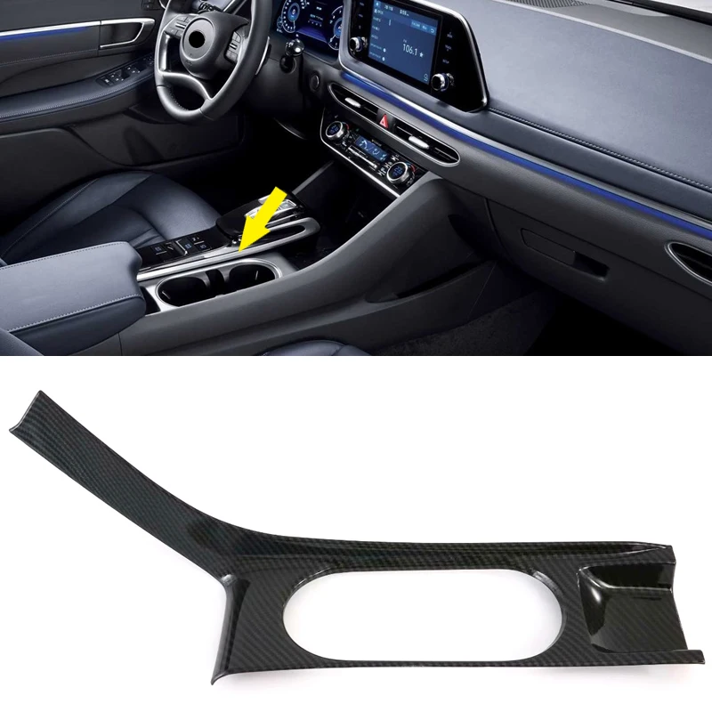 Подходит для Hyundai Sonata DN8 2020 2021 автомобильные аксессуары АБС-пластик углеродный
