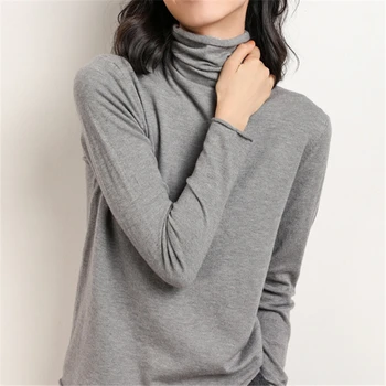 

Womens Winter Tops 2019 Turtleneck Sweater Knitted Pullover Winter Korean Fashion Sweater Streetwear Long Sleeve Sweater