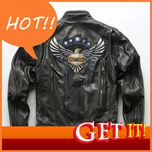 Известный бренд натуральная кожа локомотив Куртки мужские винтажные 007 юбилей Орел воловья куртка теплая ветрозащитная Россия пальто