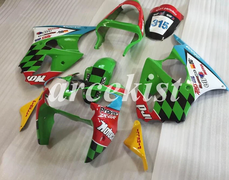 4 Free Gifts New ABS Fairings Kit Fit for kawasaki ZZR600 2005 2006 2007 2008 05 06 07 08 body set green red