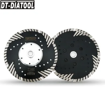 

DT-DIATOOL 2pcs 180mm Hot Pressed Diamond Turbo Blade With Slant Protection Teeth For concrete, tile, granite, marble, masonry