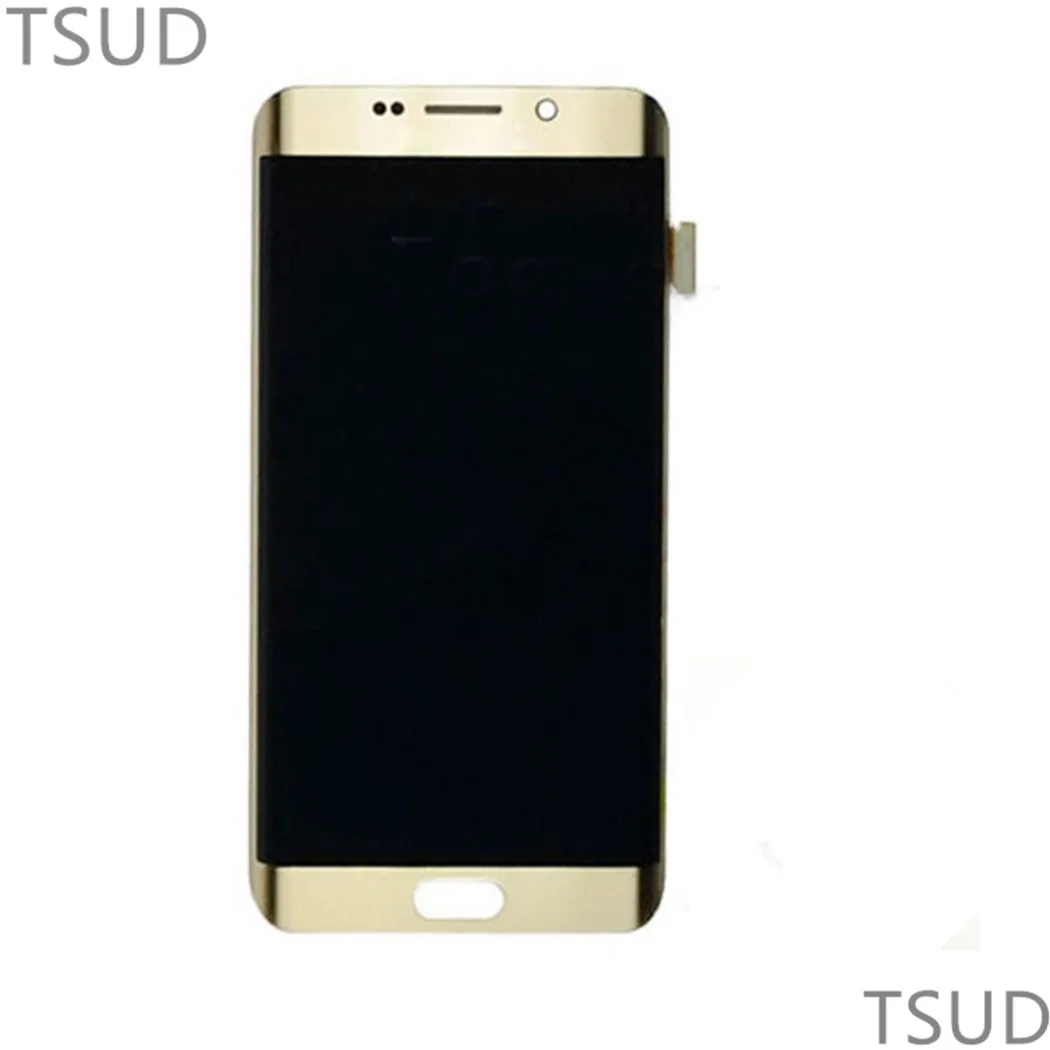 Для SAMSUNG Галакси S6 Edge ЖК-дисплей дигитайзер в сборе с рамкой сенсорный экран для Samsung Galaxy S6 Edge ЖК-дисплей