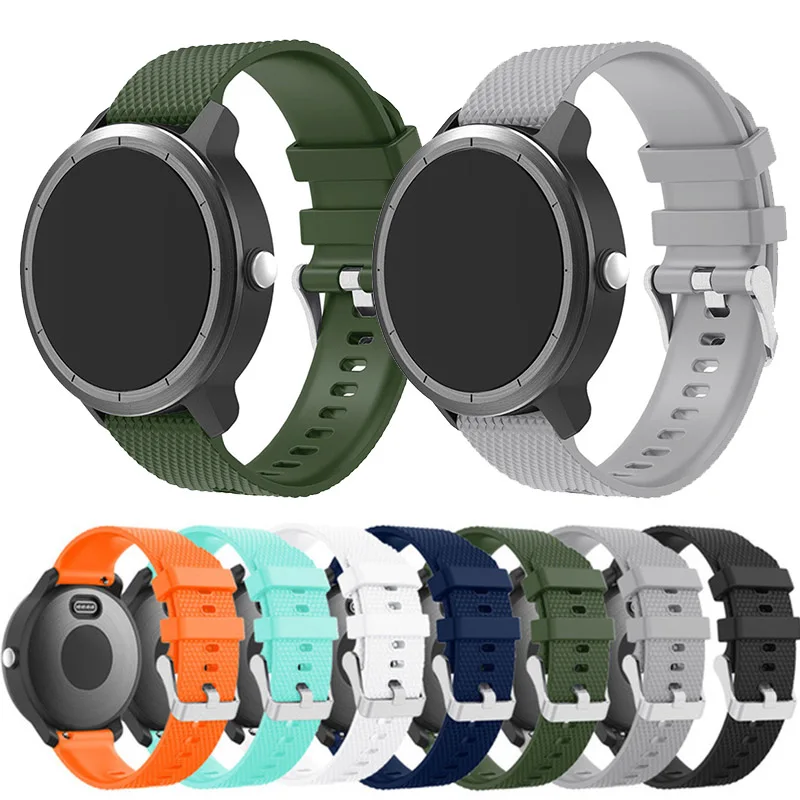 20 мм цветной силиконовый ремешок Vivoactive3 для Vivomove HR Garmin Forerunner 645 Смарт-часы браслет