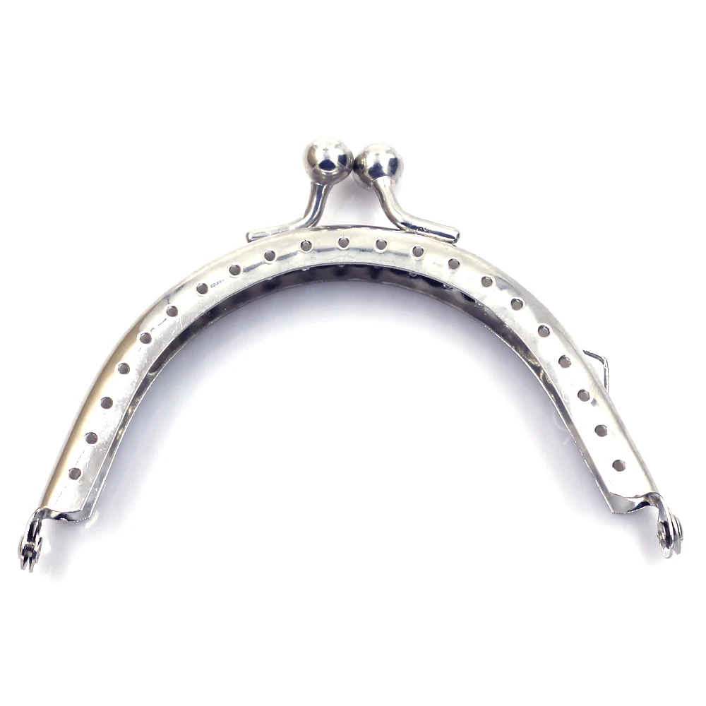 10Pcs Arch Smooth Purse Bag Frames Clutch Buckles Kiss Clasps Handle DIY Handbag Luggage Hardware Accessories 8.5cm