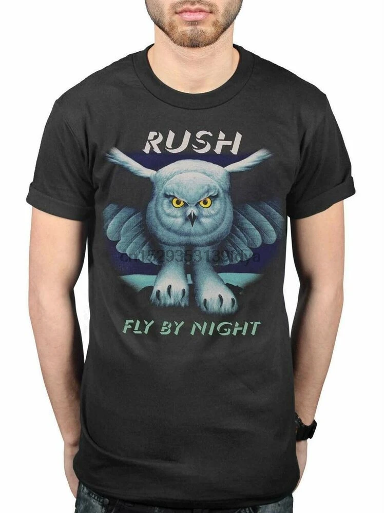 Футболка мужская с надписью Rush Fly By Night | Мужская одежда