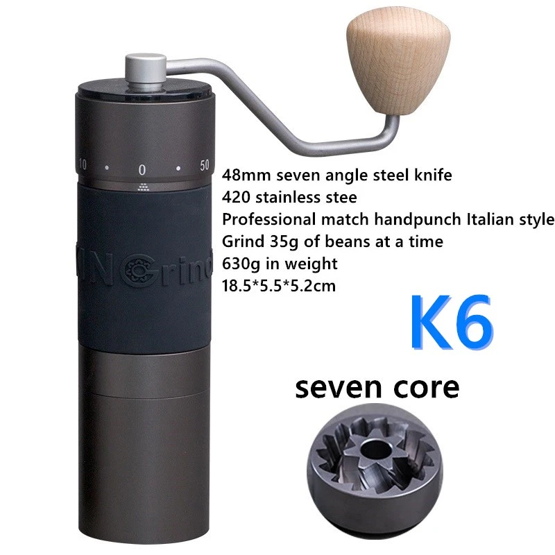 Kingrinder K4/k6 Espresso Manual Coffees Grinder Aluminum Portable