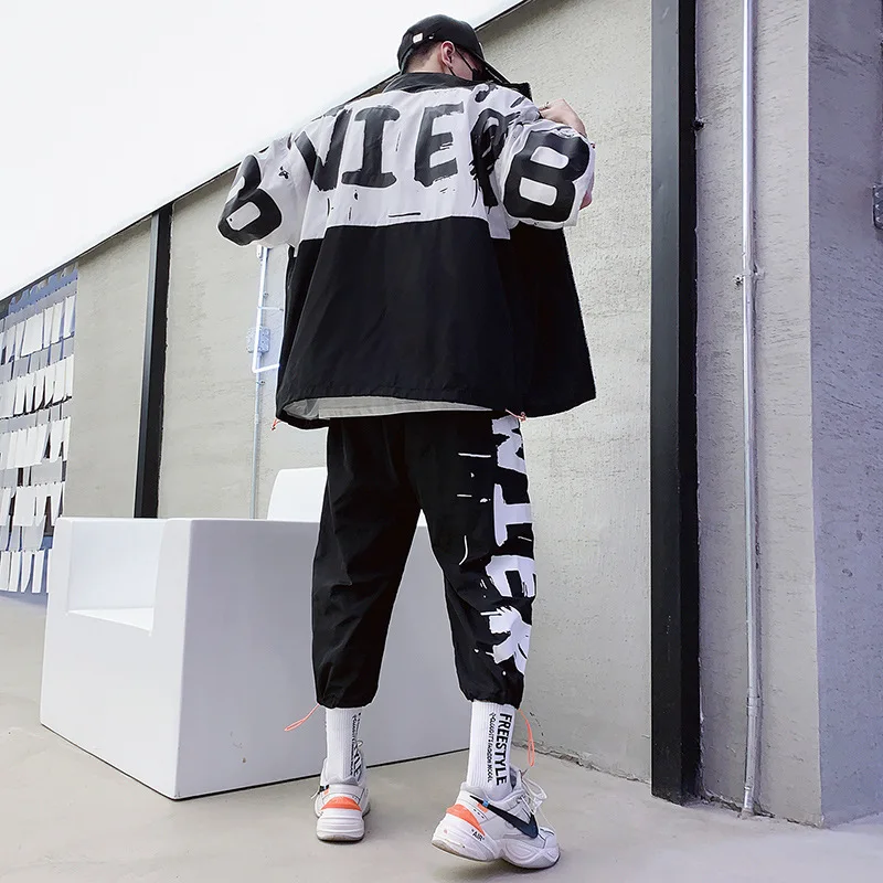 

Men Track Suit Jacket Sweatsuit Mens Sports Suits Sportwear Men Jogger Set Printed Tracksuit mens set sweat suit letter print