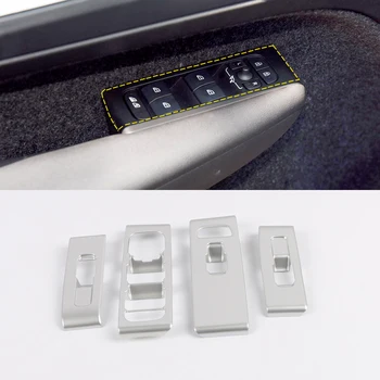 

Fit for Volvo XC40 2018 2019 2020 ABS Matte/Carbon Door Window Lift Switch Cover 4pcs Interior Car Accessories Left Hand Only