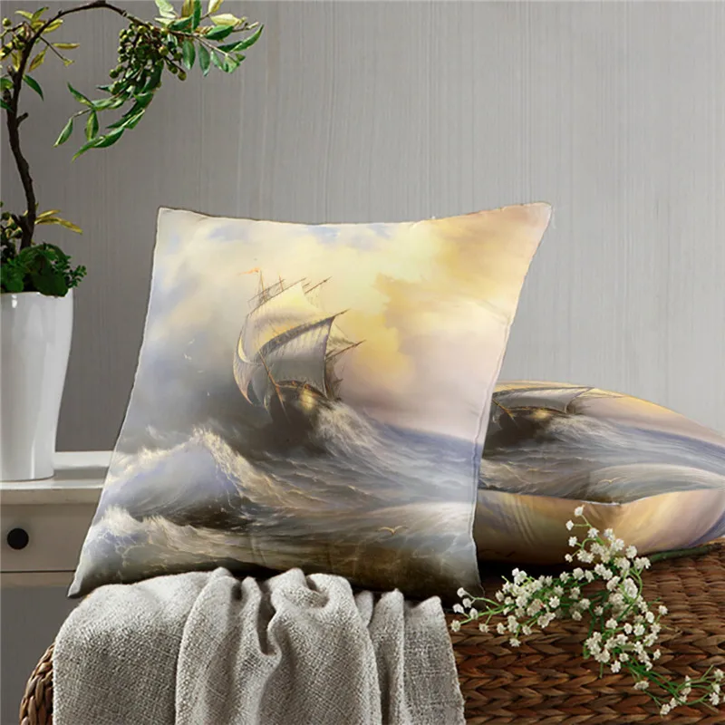 Navigation Pillow Case Decoration Sofa Cushion Pillow Case Bed Pillow