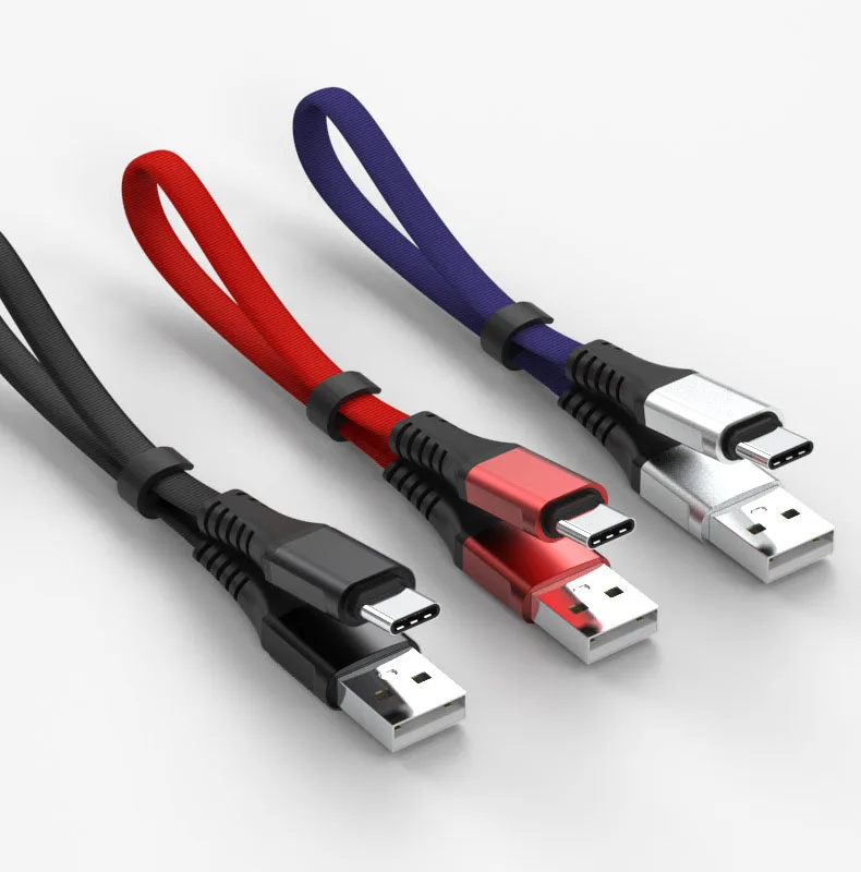 2.4A USB IOS Micro type C кабель USB C кабель передачи данных для быстрой зарядки для мобильного телефона зарядный кабель - Цвет: Blue for Type-c