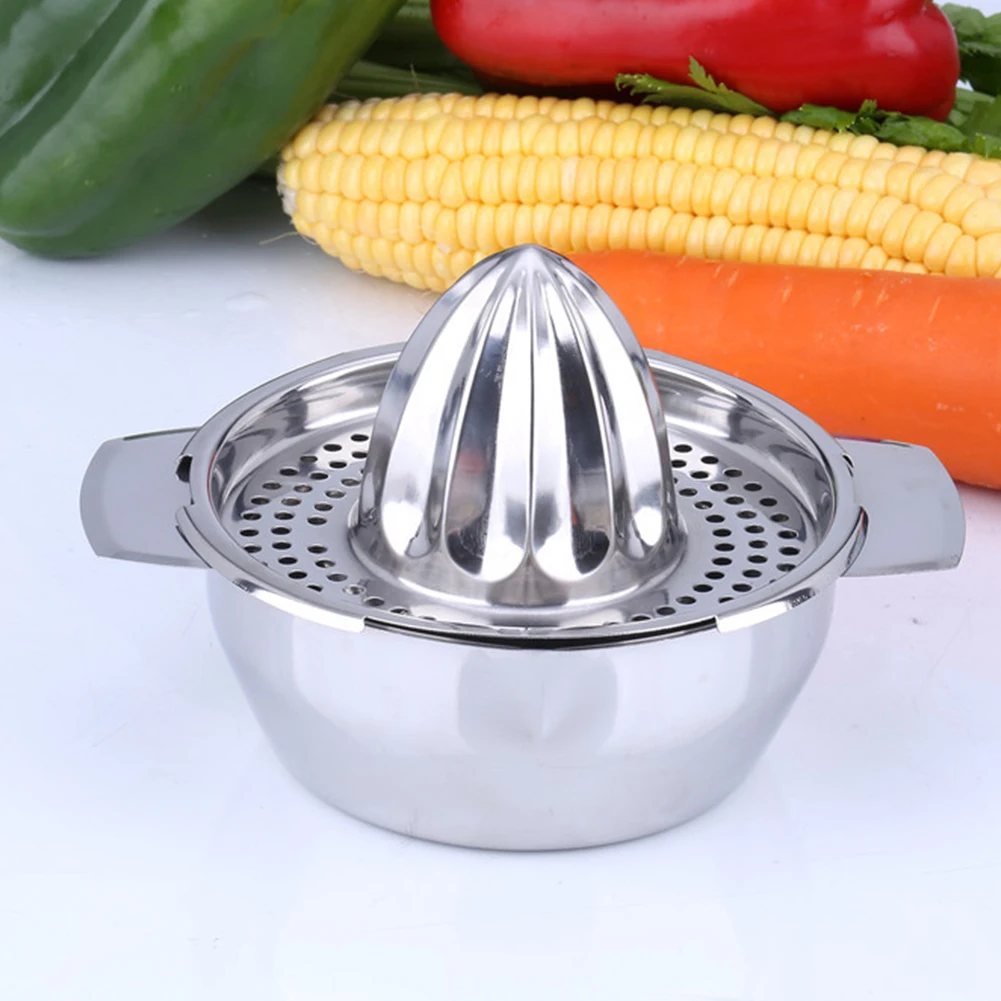 

Durable Portable Orange Kitchen Press Tool Lime Manual Stainless Steel Home Lemon Juicer