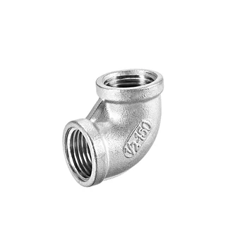 

uxcell Stainless Steel 304 Cast Pipe Fitting 90 Degree Elbow 1/2 BSPT Female X 1/2 BSPT Female Thread to for air water fuel