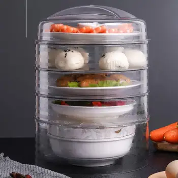 

Kitchen Organizer Insulation Cover Plastic Storage Plate Refrigerator Storage Plate Solid Convenient Plate For Grains Dried Food