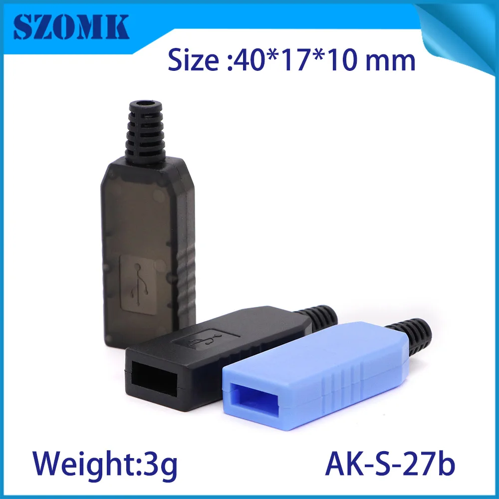 usb stick plastic pcb enclosure usb flash drive instrument housing case szomk clear junction box (11)
