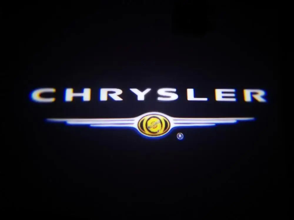 Высокая четкость для Chrysler светодиодный логотип легкий автомобиль HD лампы-проекторы логотипа для Chrysler 300 200 Sebring Lancia thema вся модель автомобиля - Испускаемый цвет: A2