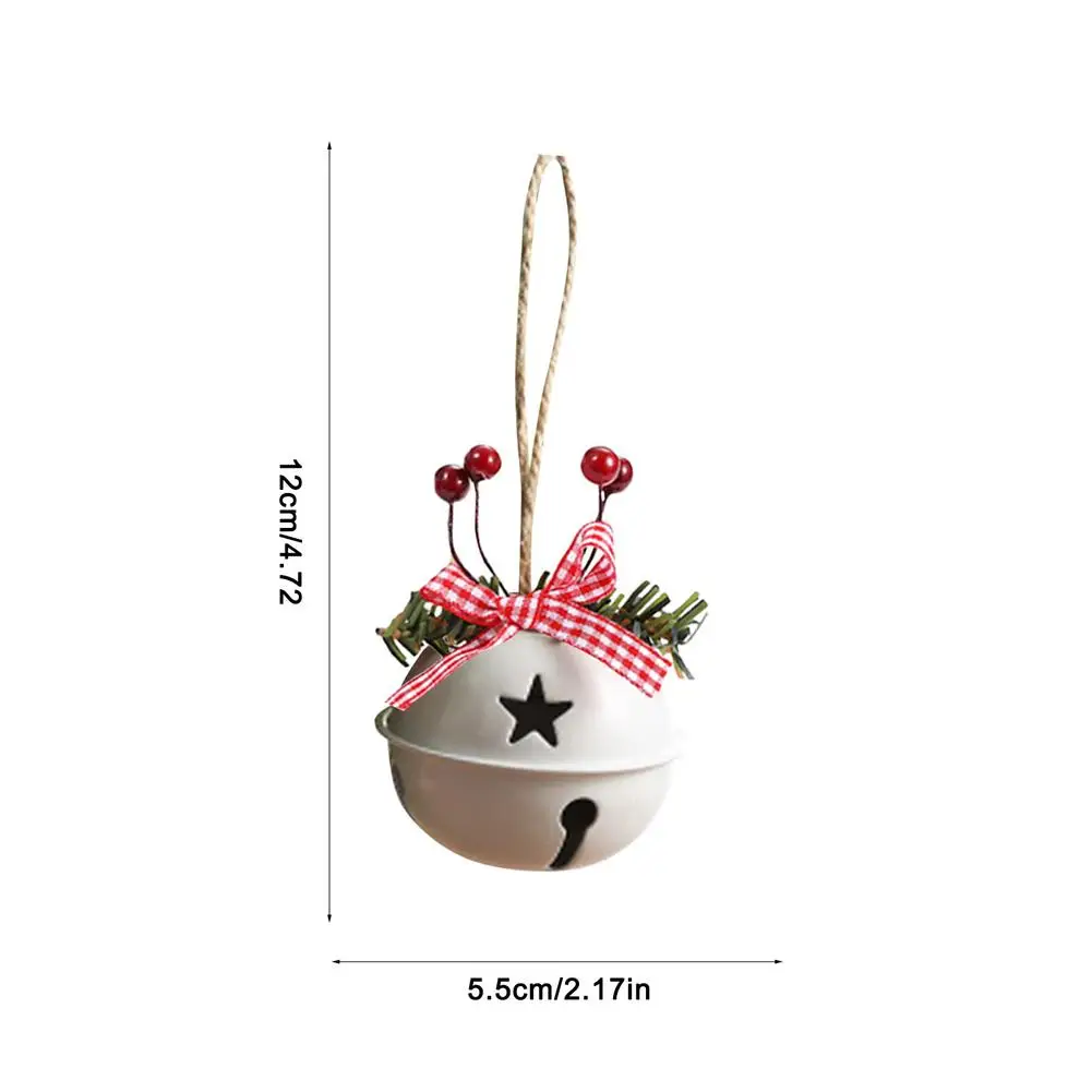 40mm Big Jingle Bells Hollow Star Pendant Christmas Tree Bells For