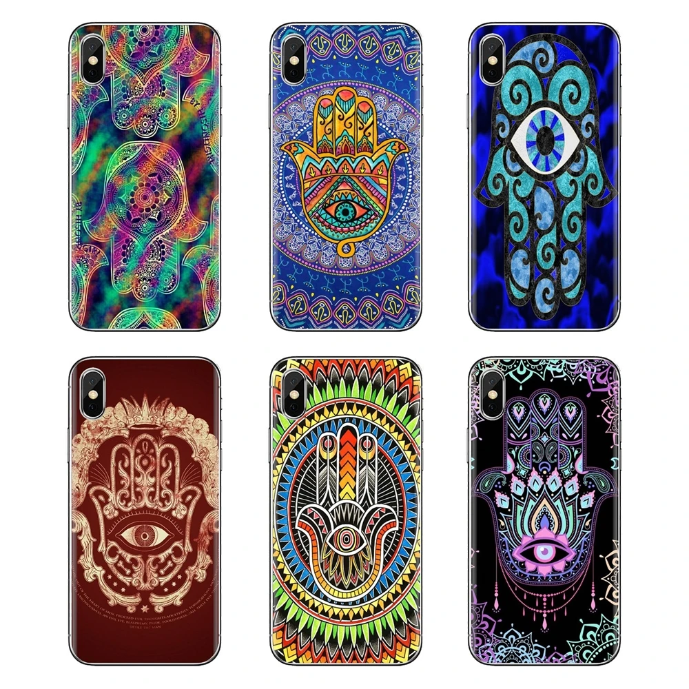 Чехлы для iPhone XS Max XR X 4 4S 5 5S 5C SE 6 6S 7 8 плюс samsung Galaxy J1 J3 J5 J7 A3 A5 Будда Хамса от дурного