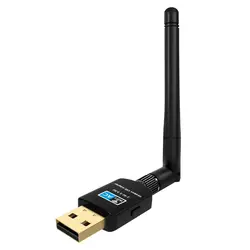 600 Мбит/с USB Wifi адаптер для рабочего стола Daul Band 2,4 ГГц/5 ГГц 433 Мбит/с 802,11 ac/a/b/g/n USB беспроводной сетевой адаптер для рабочего стола/La